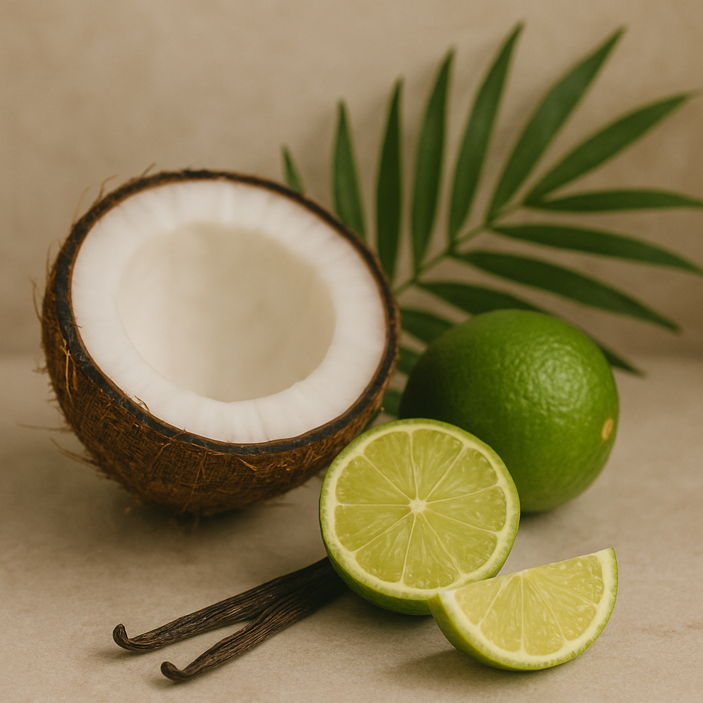Coconut Lime Punch candle with limes and coconut – Zenvi Boutique