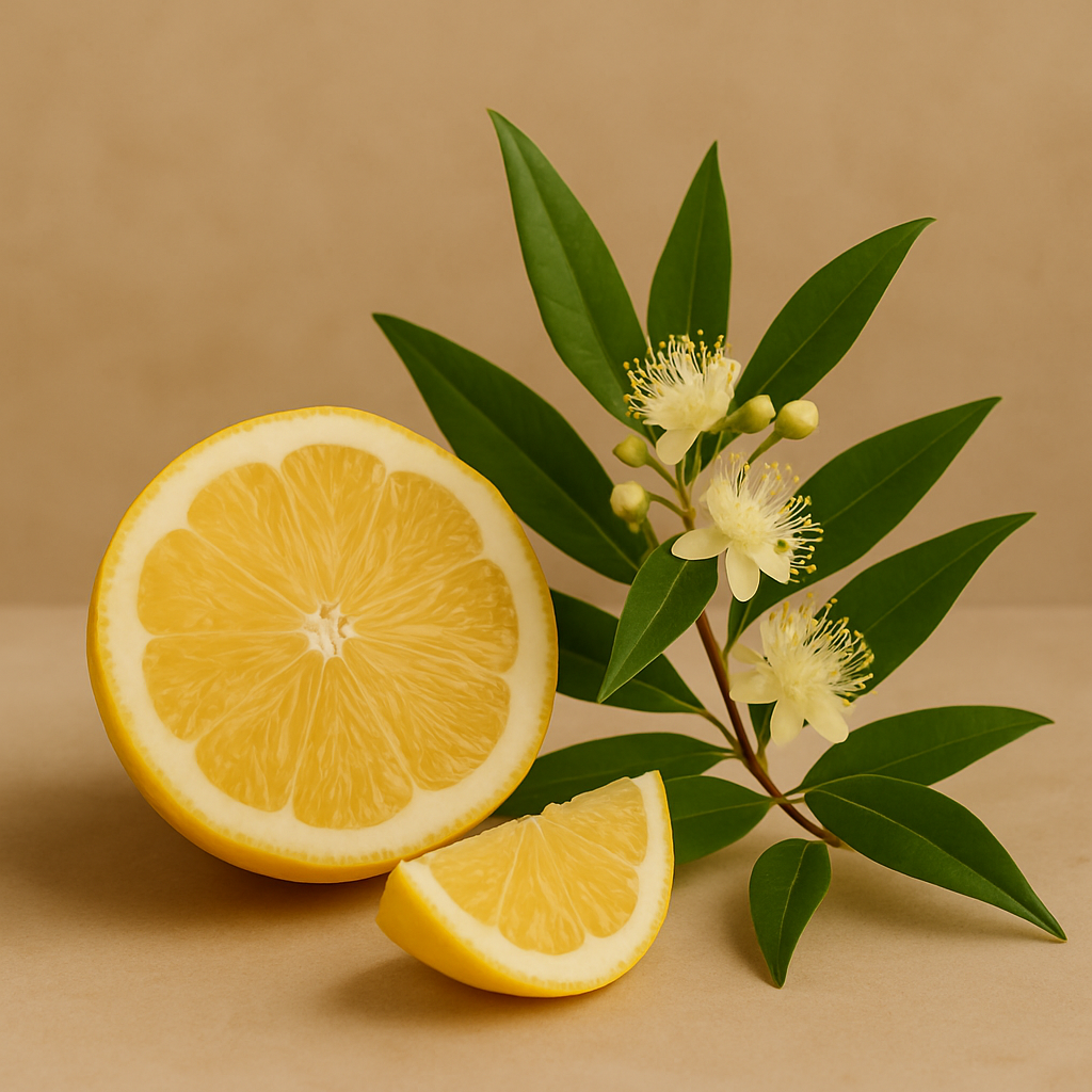 Lemon Myrtle soy candle and diffuser with native leaves – Zenvi Boutique