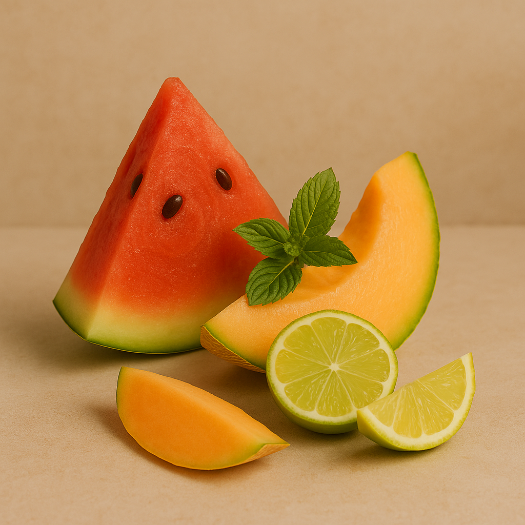 Summer Melon Spritzer candle and diffuser with melon styling – Zenvi Boutique